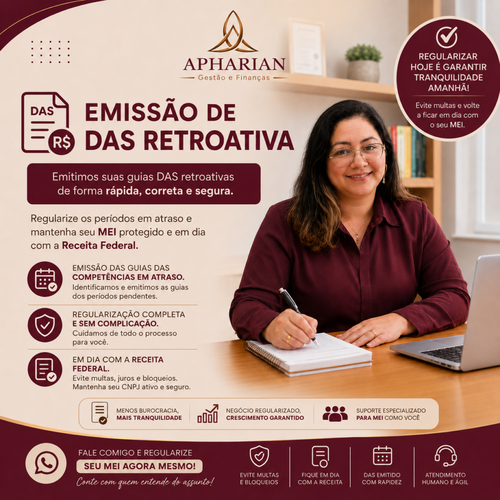 Emissão de guia DAS retroativas